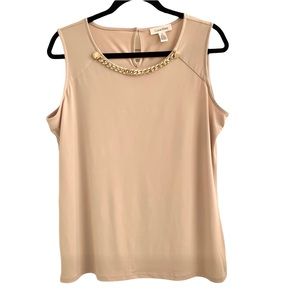 Calvin Klein Gold Chain Sleeveless Top